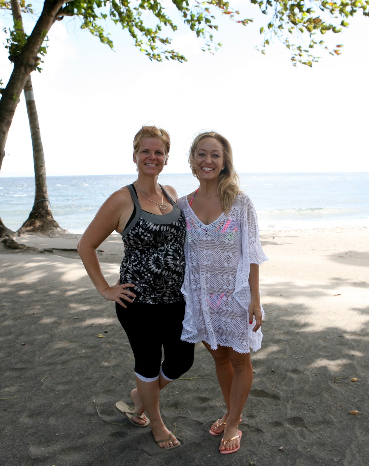 Rae Collins with Kino MacGregor during her satay at Atmosphere in the Philippines