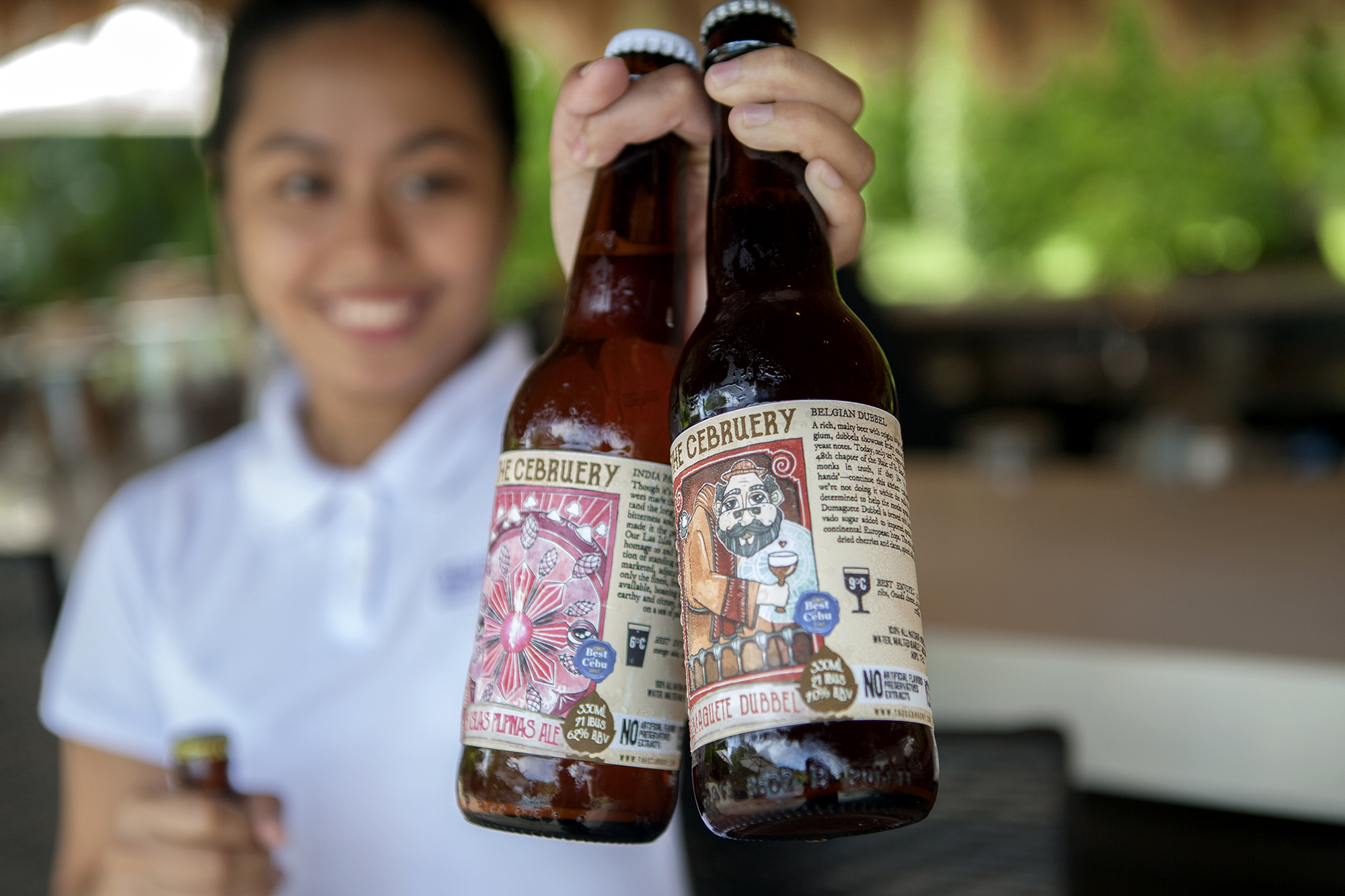 Beers from microbrewery the Cebruery in cebu, served at Atmosphere Resort Philippines
