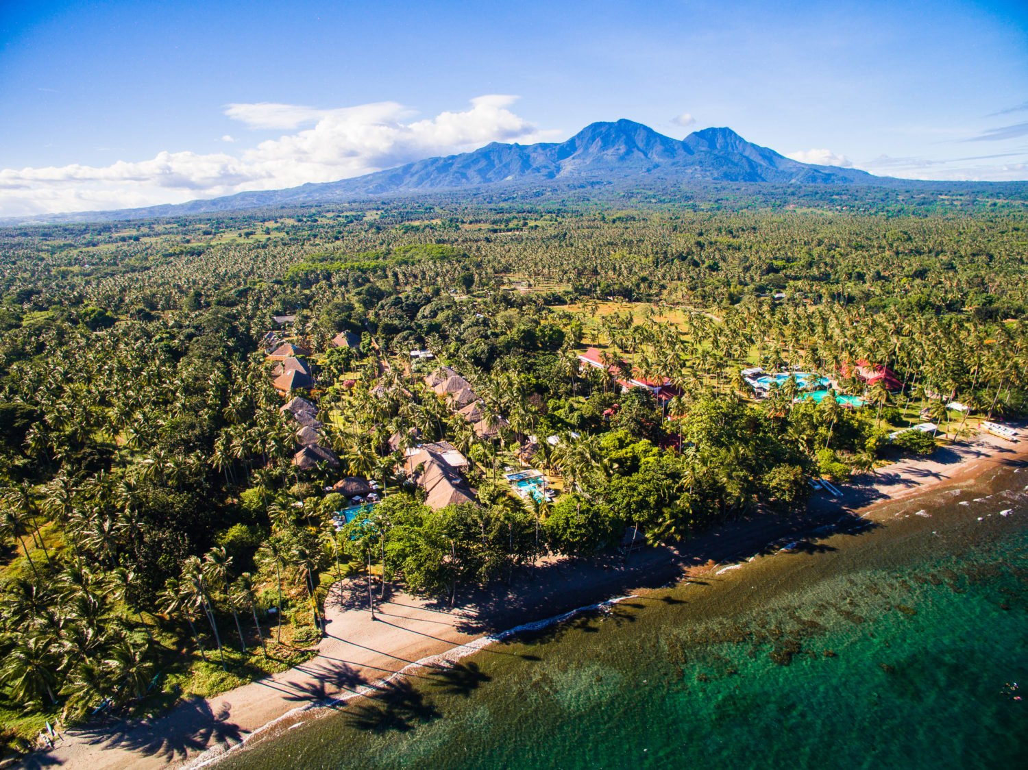 Aerial view of Atmosphere and Mount Talinis