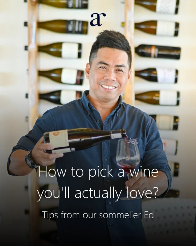 Choosing a wine can feel overwhelming, especially when you're staring at a list of 90+ bottles from around the world. But it doesn't have to be! Here are a few tips from our sommelier Ed to help you find something you'll genuinely enjoy.

Start with what you already like. If you love bold, jammy red wine, a Malbec or Zinfandel will likely feel familiar. If you gravitate towards crisp white wine, a Sauvignon Blanc or Riesling is a good starting point. Your existing taste preferences are the best clue to what will work for you.

Think about the food. Wine is designed to be enjoyed alongside food, and the right pairing can transform both. Rich dishes need bigger wines with more structure. Delicate flavours pair better with lighter, more refreshing options. Spicy food often works beautifully with something slightly sweet or high in acidity.

Don't be fooled by price. An expensive wine isn't automatically a wine you'll love. Some of the most enjoyable bottles are mid-range, and personal preference matters far more than the number on the label.

Match the mood. An afternoon by the pool asks for something different than a slow evening at the restaurant. Consider where and how you'll be drinking before choosing.

The easiest tip of all: ask questions. If you're unsure, just ask our staff!

At Atmosphere, our wine list includes a short description for every bottle, so you'll always have a sense of what to expect before ordering. And if you'd still like some guidance, Ed and our team are always happy to help you find something that suits your taste and your meal.

Want to take it a step further? Join one of Ed's wine tasting experiences – the Sommelier's Choice or the Prestige Tasting – and explore a range of wines side by side. It's one of the best ways to discover what you really enjoy.

#winetips #winetasting #winephilippines #finedining #luxuryresort